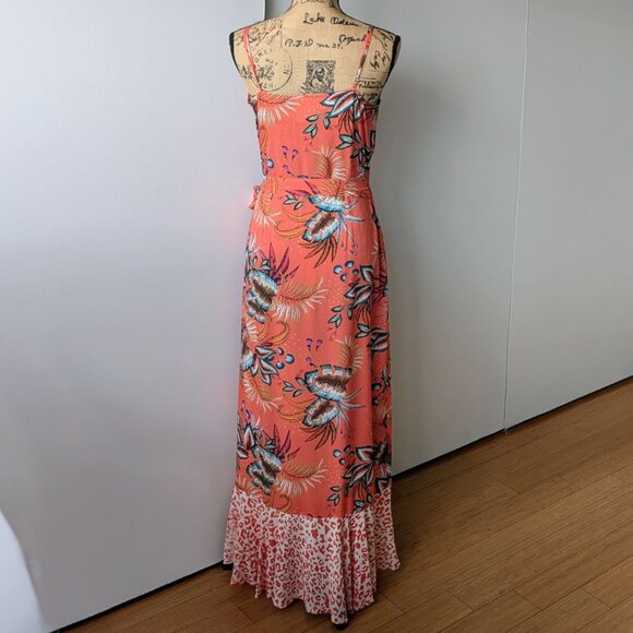 NWT Farm Rio for Anthropologie Musette Maxi Wrap Dress - Picture 5 of 8